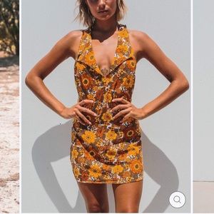 Her Pony The Label Margaux Halter Dress